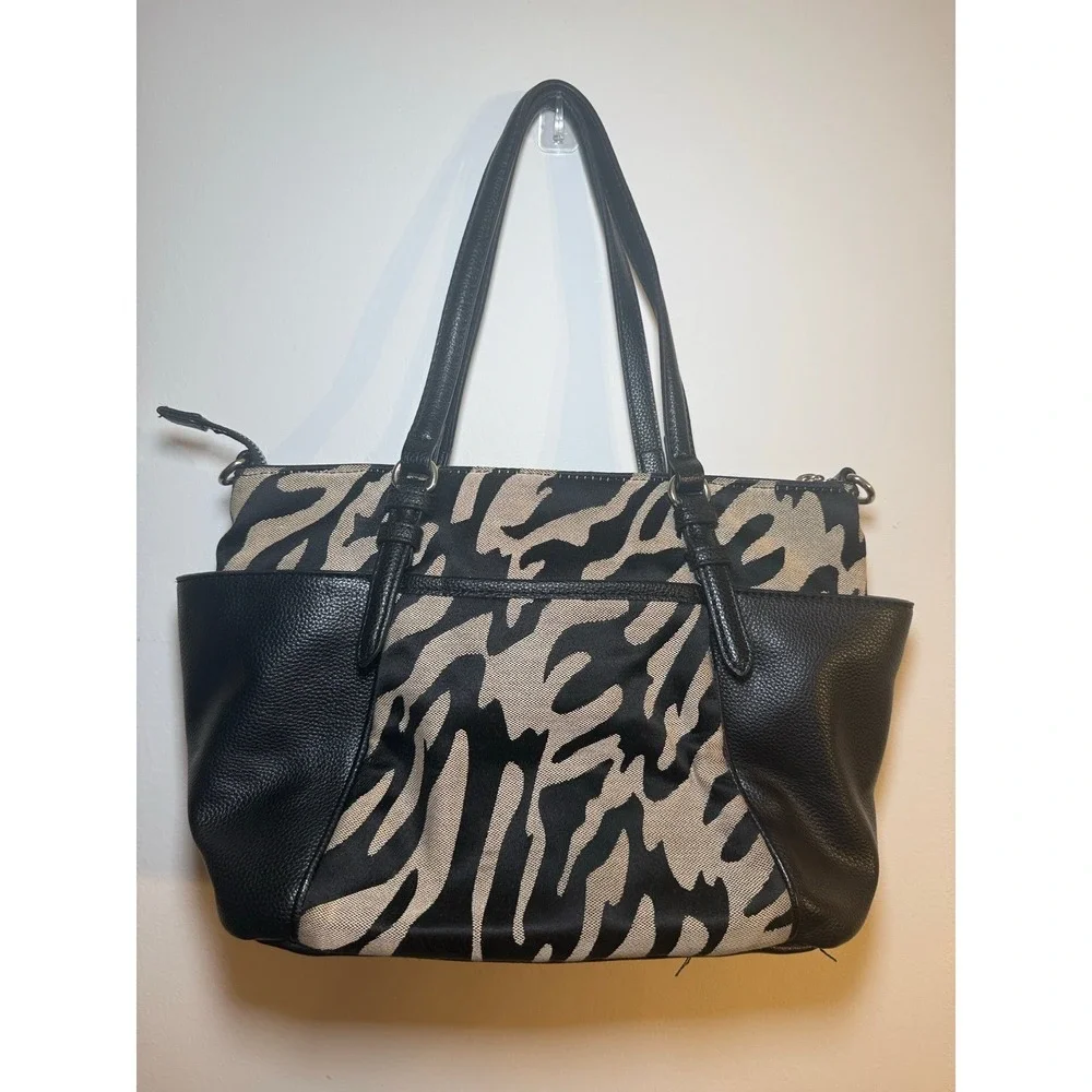 Dana Buchman Women's Zebra Print Handbag Purse